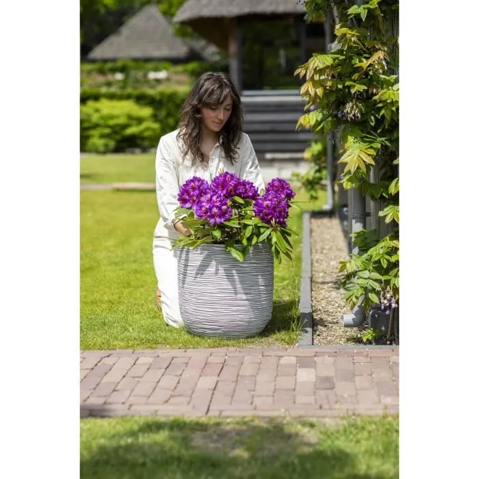 Capi Europe Jardiniere Nature Rib 35 x 34 cm Marfil KOFI932