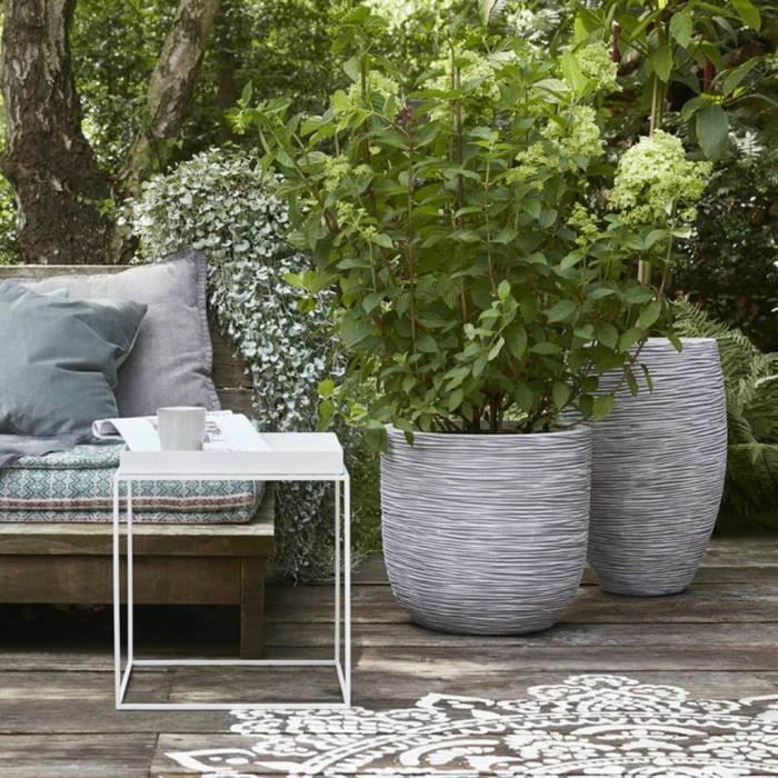 Capi Europe Capi Jardiniere Nature Rib 35 x 34 cm Marfil KOFI932 Capi Europe Capi Jardiniere Nature Rib 35 x 34 cm Marfil KOFI932