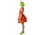 Atosa Disfraz de Calabaza Naranja con Vestido Corto y Accesorio para la Cabeza