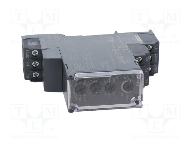 SCHNEIDER ELECTRIC Relé de tiempo Zelio Time DPDT 250VAC/8A 12VAC/12VDC