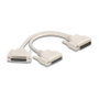 DeLOCK 65959 Adaptador Y-Kabel Splitter D-Sub 25 Pin de 1 x Macho a 2 x Hembra con Tornillos, Beige