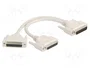 DeLOCK 65959 Adaptador Y-Kabel Splitter D-Sub 25 Pin de 1 x Macho a 2 x Hembra con Tornillos, Beige
