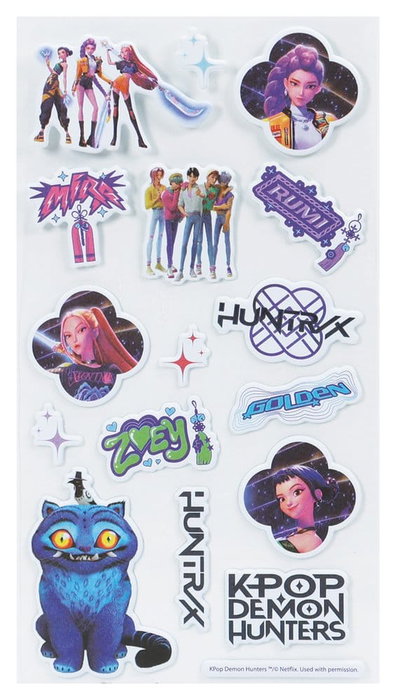 Blue Sky Studios Set de Pegatinas Puff KPop Demon Hunters