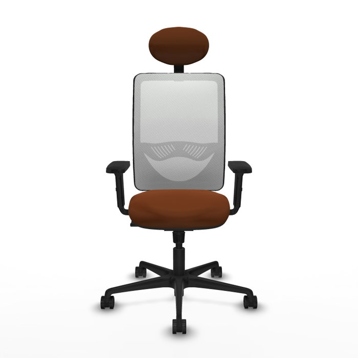 PIQUERAS Y CRESPO Silla de oficina Zulema con Mecanismo Sincro, Marrón y Blanco PIQUERAS Y CRESPO Silla de oficina Zulema con Mecanismo Sincro, Marrón y Blanco