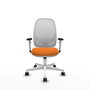 PIQUERAS Y CRESPO Silla de oficina Cilanco Naranja y Blanco