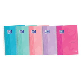 Bloc Oxford School Eu.Book 5 Touch Micro.Tapa Extra A4+ 120H Horizontal 90G Surtido (5 Col. Pastel) (Set de 5)