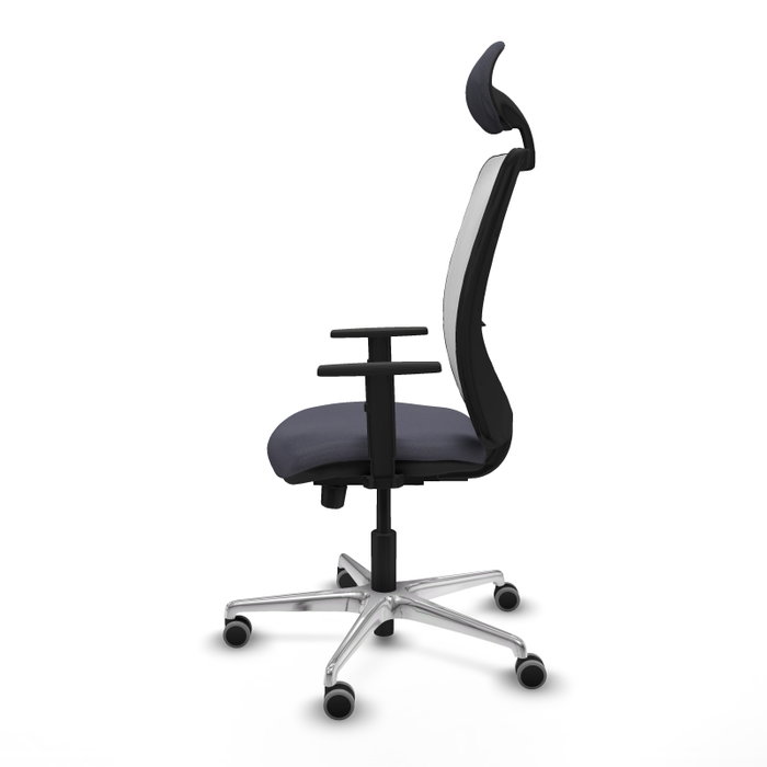 PIQUERAS Y CRESPO Silla de oficina Zulema con mecanismo Sincro/Traslack, Gris oscuro y Blanco PIQUERAS Y CRESPO Silla de oficina Zulema con mecanismo Sincro/Traslack, Gris oscuro y Blanco