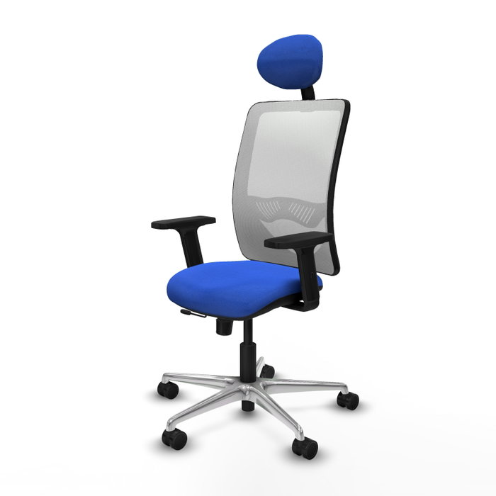 PIQUERAS Y CRESPO Silla de oficina Zulema Azul y Blanco