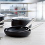 Sartén de Aluminio Estampado Pro Chef Quid 26 cm (6 Unidades)