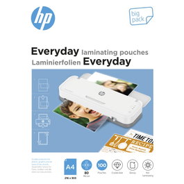 HP Fundas de plastificación Everyday A4 80 Micras, 100 unidades