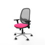 PIQUERAS Y CRESPO Silla de oficina Cilanco con mecanismo Sincro/Traslack, Rosa y Gris
