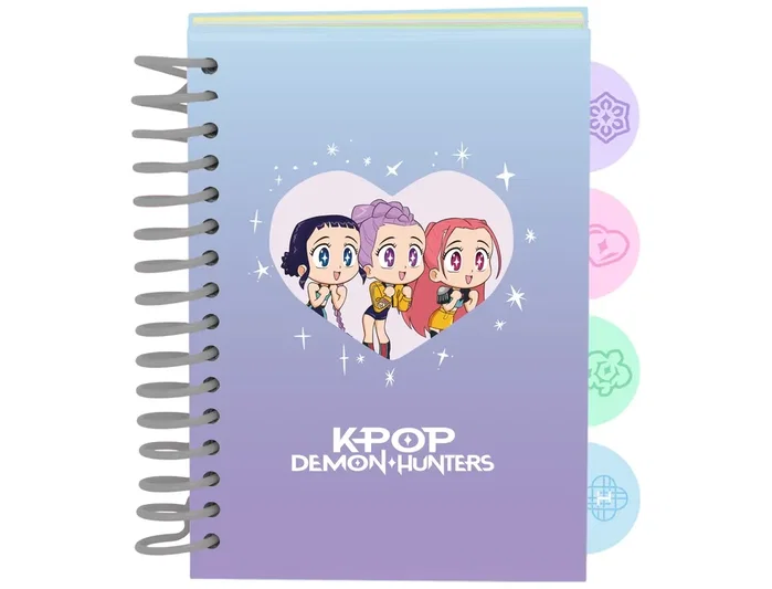 Safta Bloc de Notas A6 K-Pop Demon Hunters Chibi Polipropileno