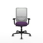 PIQUERAS Y CRESPO Silla de oficina Zulema con mecanismo Sincro, Morado y Blanco