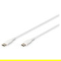 Digitus Cable USB 2.0 Tipo C a C de Silicona, 0.5m, Blanco