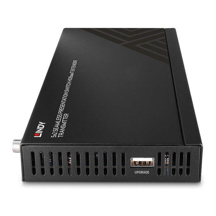 LINDY Extensor/Transmisor HDBaseT 38338 para HDMI, DisplayPort y Tipo-C, 4K UHD 3840x2160, 18 Gbit/s, 70 m sobre Cat6, Negro