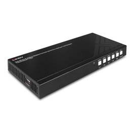 LINDY Extensor/Transmisor HDBaseT 38338 para HDMI, DisplayPort y Tipo-C, 4K UHD 3840x2160, 18 Gbit/s, 70 m sobre Cat6, Negro