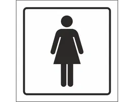 Syssa Señal de Aseos Señoras en PVC 105x105 mm Señal Informativa