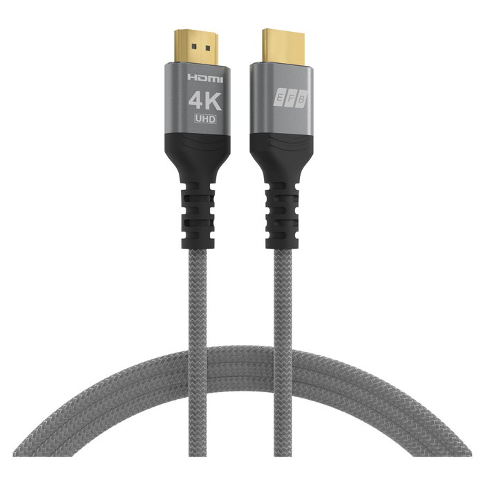 EFB Elektronik Cable HDMI High-Speed 4K60Hz con Ethernet, 5m, Gris EFB Elektronik Cable HDMI High-Speed 4K60Hz con Ethernet, 5m, Gris
