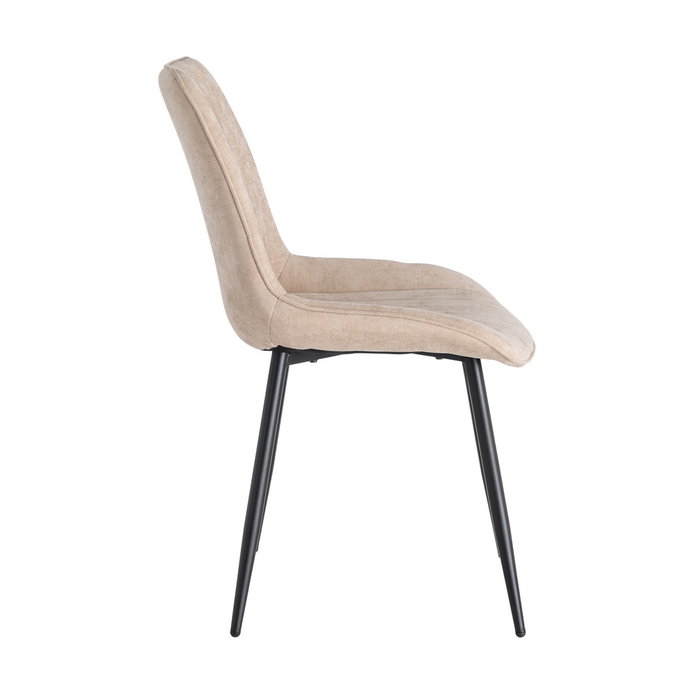 Silla Beige Tejido-Metal Contract 50 X 60 X 85 cm (Set de 4) Silla Beige Tejido-Metal Contract 50 X 60 X 85 cm (Set de 4)