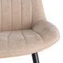 Silla Beige Tejido-Metal Contract 50 X 60 X 85 cm (Set de 4)