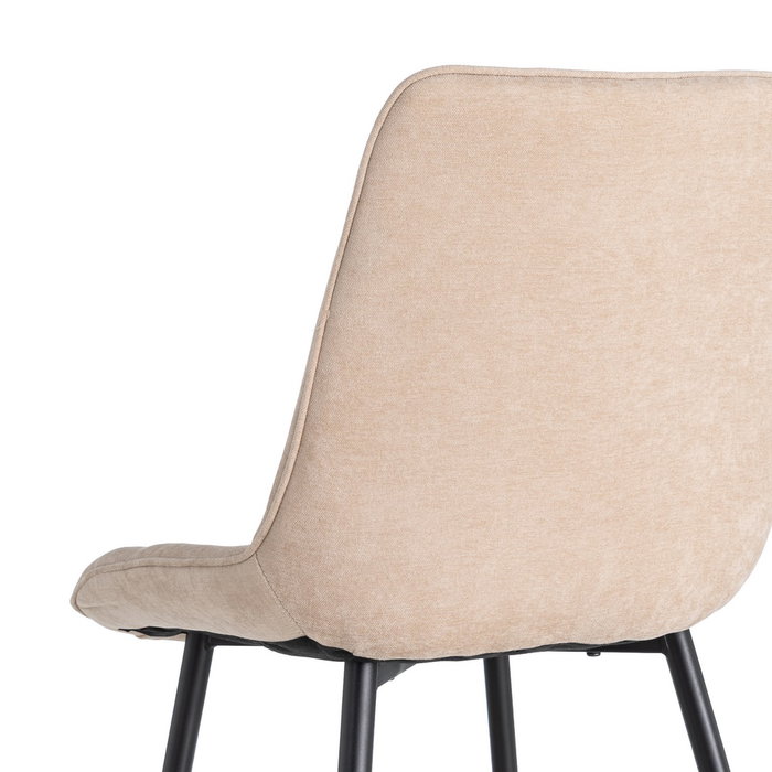 Silla Beige Tejido-Metal Contract 50 X 60 X 85 cm (Set de 4) Silla Beige Tejido-Metal Contract 50 X 60 X 85 cm (Set de 4)