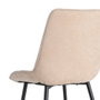 Silla Beige Tejido-Metal Contract 50 X 60 X 85 cm (Set de 4)