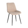 Silla Beige Tejido-Metal Contract 50 X 60 X 85 cm (Set de 4)