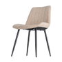 Silla Beige Tejido-Metal Contract 50 X 60 X 85 cm (Set de 4)