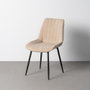 Silla Beige Tejido-Metal Contract 50 X 60 X 85 cm (Set de 4)
