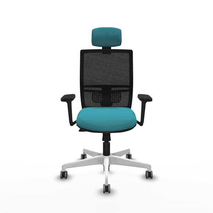 PIQUERAS Y CRESPO Silla de oficina Yunquera con mecanismo Sincro/Traslack, Turquesa y Negro PIQUERAS Y CRESPO Silla de oficina Yunquera con mecanismo Sincro/Traslack, Turquesa y Negro