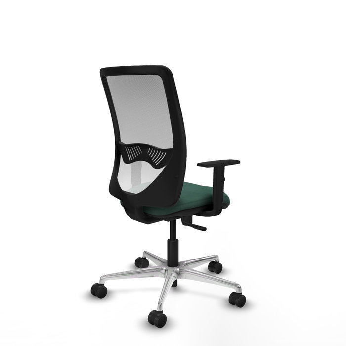 PIQUERAS Y CRESPO Silla de oficina Zulema con mecanismo Sincro, Verde botella y Blanco PIQUERAS Y CRESPO Silla de oficina Zulema con mecanismo Sincro, Verde botella y Blanco