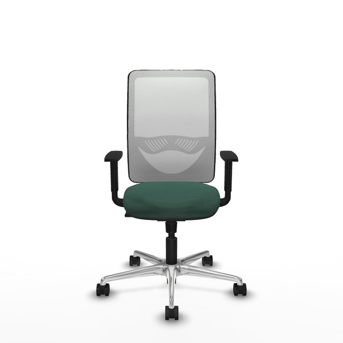PIQUERAS Y CRESPO Silla de oficina Zulema con mecanismo Sincro, Verde botella y Blanco PIQUERAS Y CRESPO Silla de oficina Zulema con mecanismo Sincro, Verde botella y Blanco