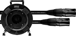 CORDIAL 15597 Cable de red CAT 7A S/FTP 50 m Negro, Conectores Neutrik etherCon NE8MX-B-1 + Hirose RJ45, PUR, Bobina Schill