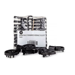 Fun And Go Pinzas para Malla Sombreo, Color Negro, Pack 10 Unidades