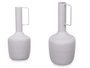 Giftdecor Jarrón Acero Asa Rectangular Gris Pastel