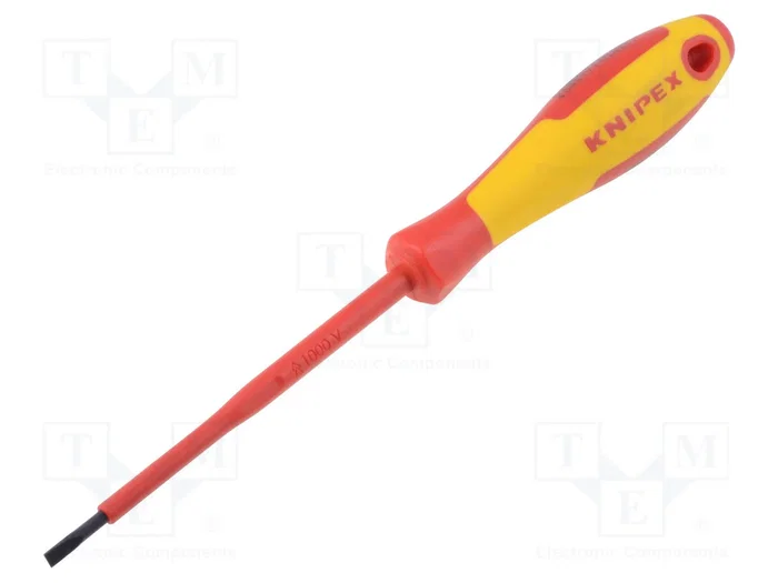 KNIPEX Destornillador plano aislado 3,5x0,6 mm KNIPEX Destornillador plano aislado 3,5x0,6 mm