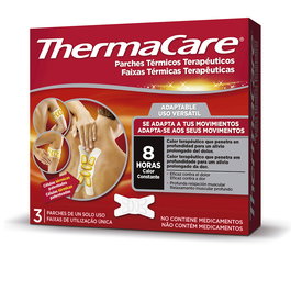 Thermacare Parches Térmicos Adaptables 3 u - Alivio del Dolor Muscular y Articular Prolongado