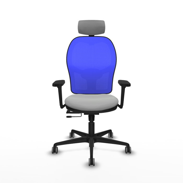 PIQUERAS Y CRESPO Silla de oficina Jorquera Sincro/Traslack Gris claro/Azul
