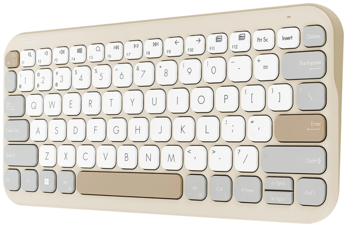 Asus Marshmallow KW100 Teclado Inalámbrico Beige Español QWERTY 75% Asus Marshmallow KW100 Teclado Inalámbrico Beige Español QWERTY 75%