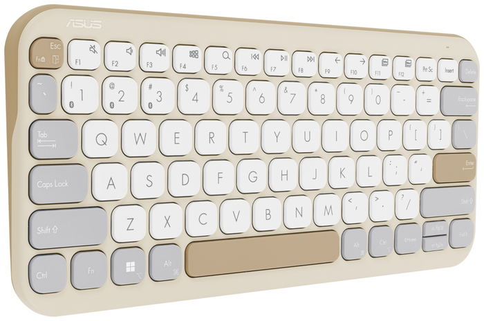 Asus Marshmallow KW100 Teclado Inalámbrico Beige Español QWERTY 75% Asus Marshmallow KW100 Teclado Inalámbrico Beige Español QWERTY 75%