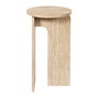 Home Deco Factory Mesa Auxiliar Pietra, Colección Terra Nova, Diámetro 30 cm Altura 50 cm
