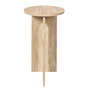 Home Deco Factory Mesa Auxiliar Pietra, Colección Terra Nova, Diámetro 30 cm Altura 50 cm
