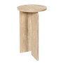 Home Deco Factory Mesa Auxiliar Pietra, Colección Terra Nova, Diámetro 30 cm Altura 50 cm