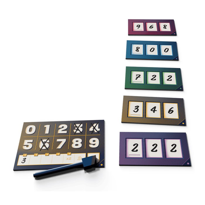 Repos Production Juego de Mesa The Number (Ref. TNUES01) - Juego de Cartas de Estrategia y Faroleo para 3 a 5 Jugadores, +8 Años, Partidas de 15 Min, en Español