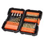 Black+Decker Juego de 41 piezas de brocas de titanio y puntas