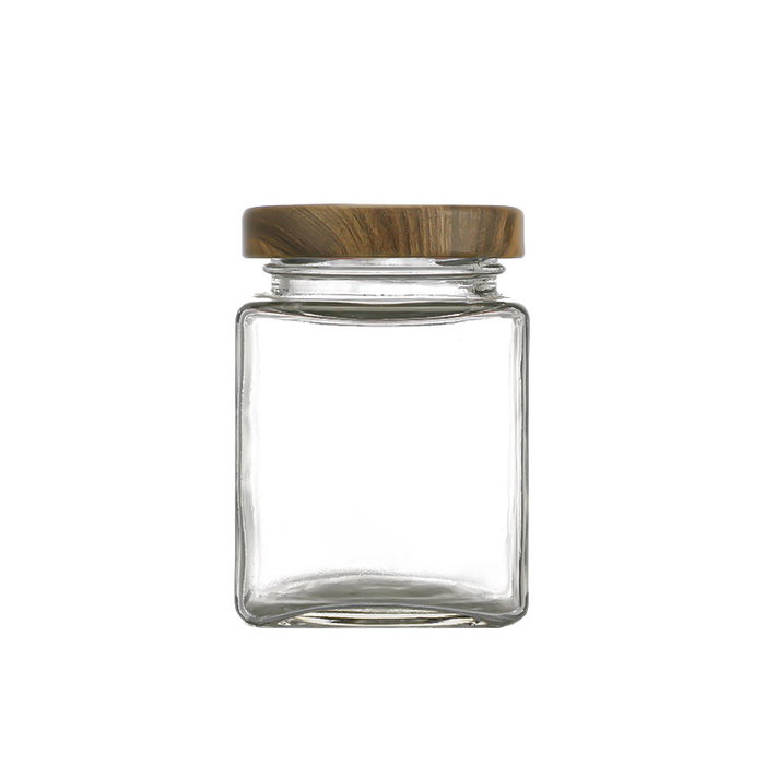 Inde Tarrito Vidrio Multiusos Wood 120cc 5 x 7.2 x 5 cm (96 Unidades)