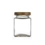 Inde Tarrito Vidrio Multiusos Wood 120cc 5 x 7.2 x 5 cm (96 Unidades)