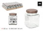 Inde Tarrito Vidrio Multiusos Wood 120cc 5 x 7.2 x 5 cm (96 Unidades)