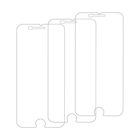 Green Cell Pack de 3 Protectores de Pantalla GC Clarity para Apple iPhone 6+, 6S+, 7+ y 8+