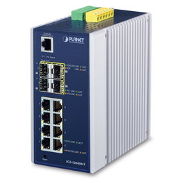 Planet IGS-12040MT Switch Industrial Gestionado de 12 Puertos (8 Gigabit + 4 SFP)
